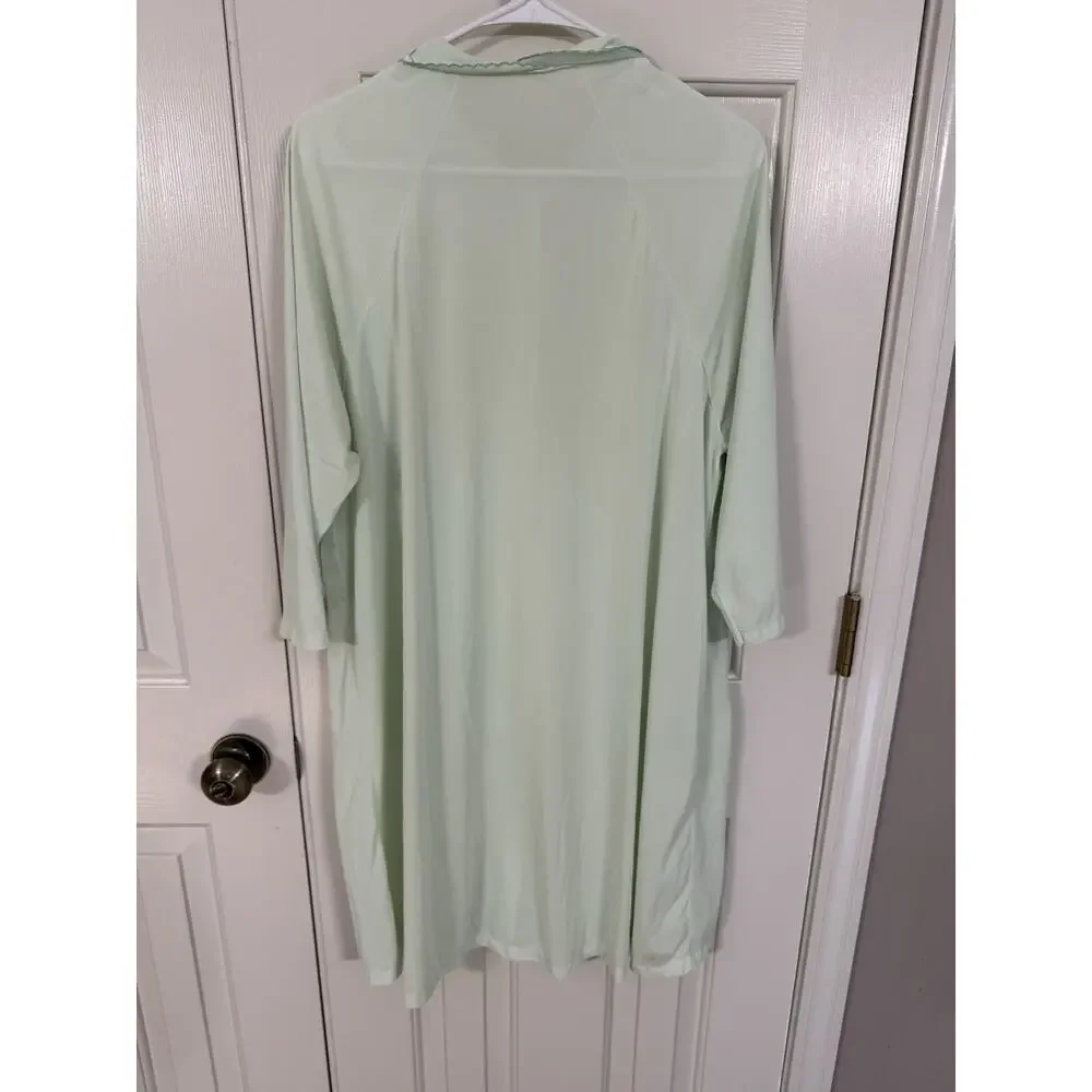 Vintage 1950s Gaymode Penney’s Mint Green Nightgown Robe L